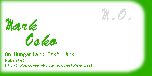 mark osko business card